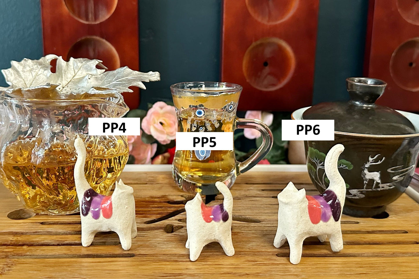 PP4-PP6, three bisexual flag kitties