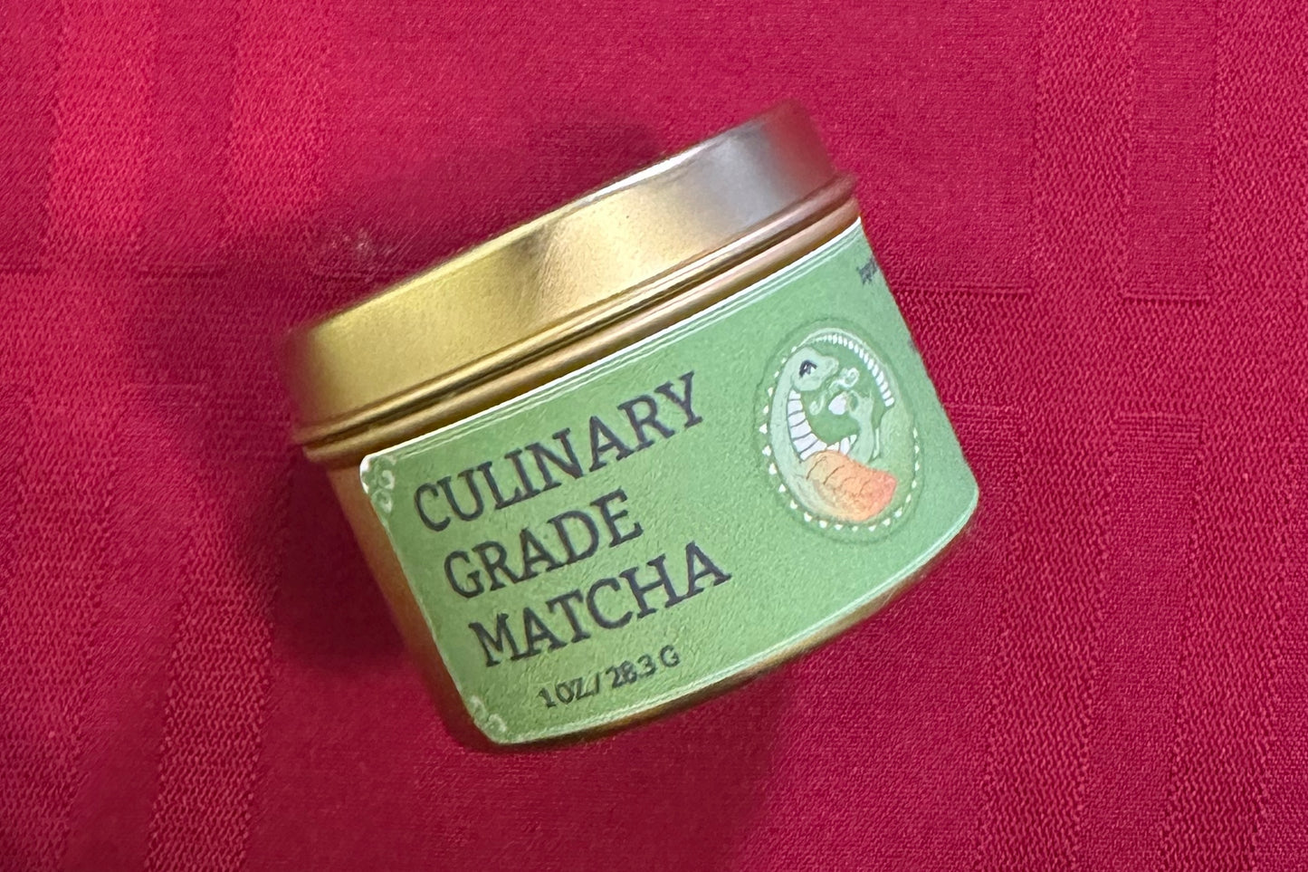 closed tin of culinary matcha